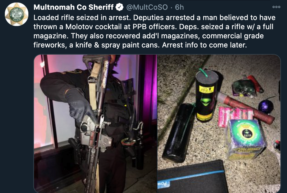"Riot" Declared In Portland; Arrests Made In NYC After US
Vote 1