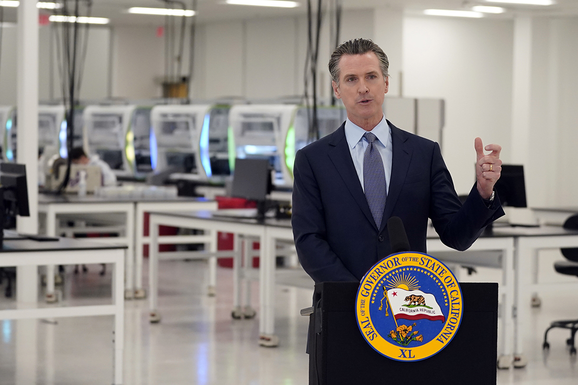 Newsom orders California curfew as coronavirus cases
surge 1