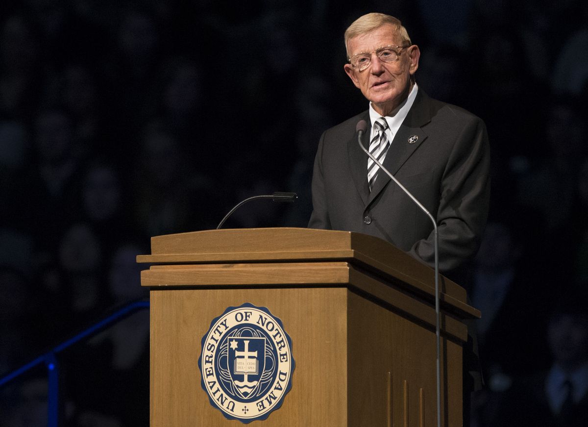 Legendary college football coach Lou Holtz, 83, tests
positive for coronavirus 1 Legendary college football coach Lou Holtz, 83, tests
positive for coronavirus 1