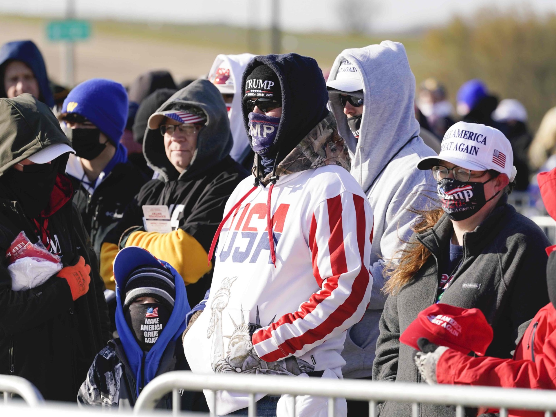 PHOTOS: Massive Crowd in Patriotic Colors for Trump in
Iowa 1