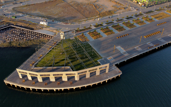Drone Photos and video: Township Commons waterfront park
opens at Brooklyn Basin in Oakland 1