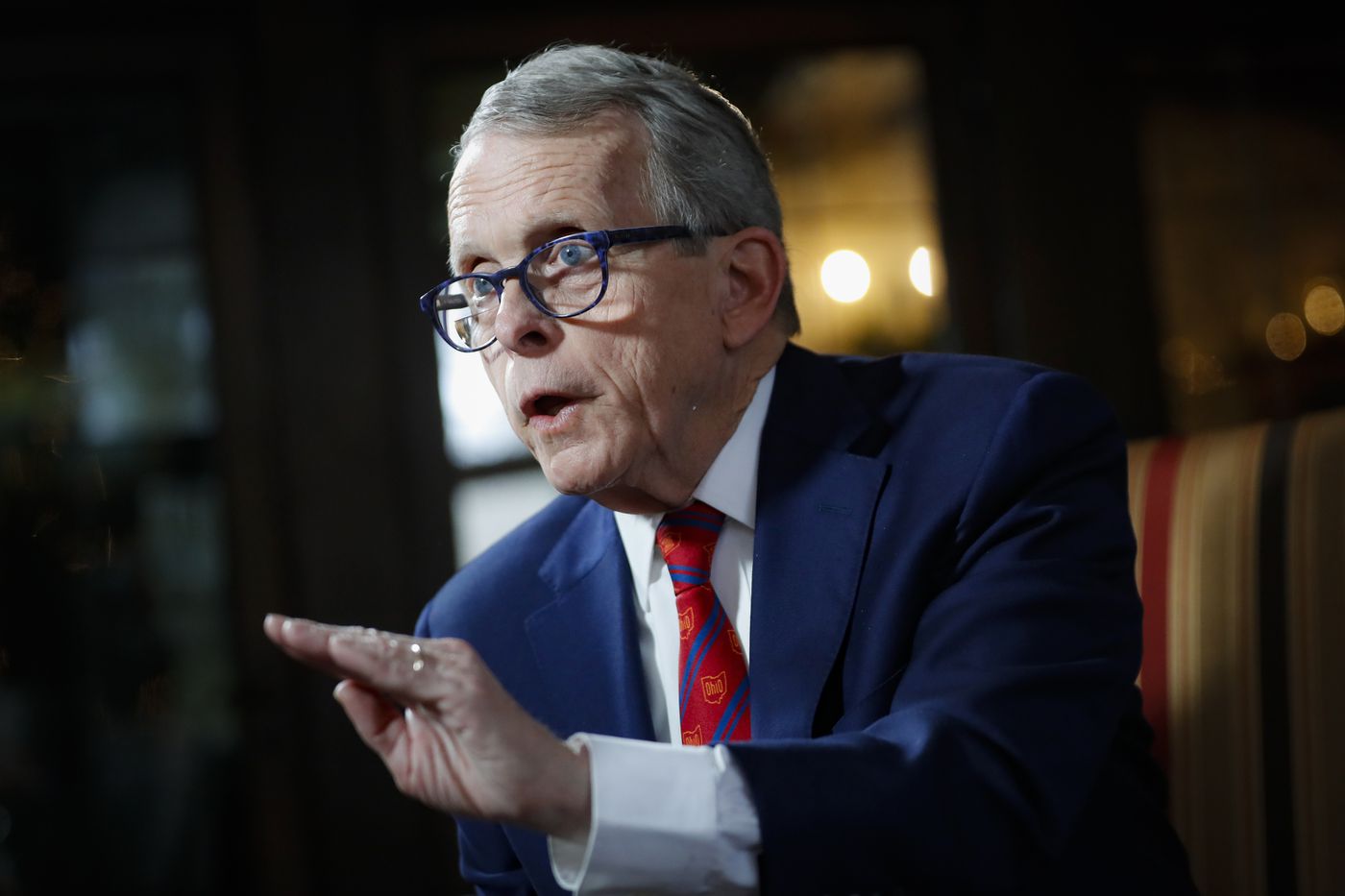 Ohio Gov. Mike DeWine, an outspoken Trump supporter, wishes
president ‘had a more happy relationship with masks’ 1 Ohio Gov. Mike DeWine, an outspoken Trump supporter, wishes
president ‘had a more happy relationship with masks’ 1