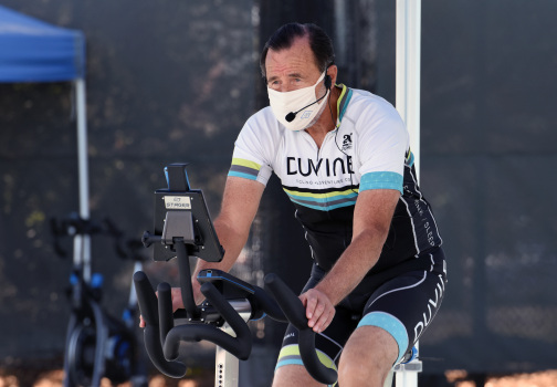 Spinning Rabbi inspires both in and out of exercise
class 1