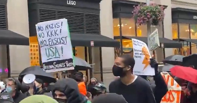 Protesters Chant, 'Fascist F**ks, Your Lives Don't Matter,'
in NYC 1