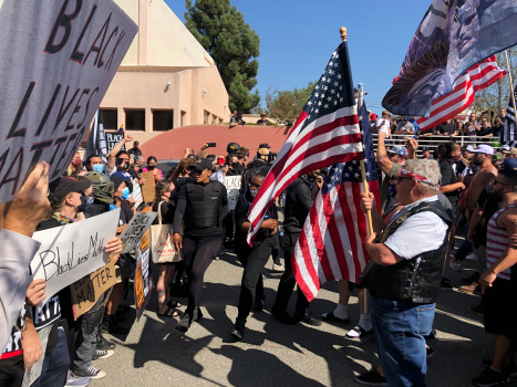 No matter who wins the election, California police prepare
for protests 1