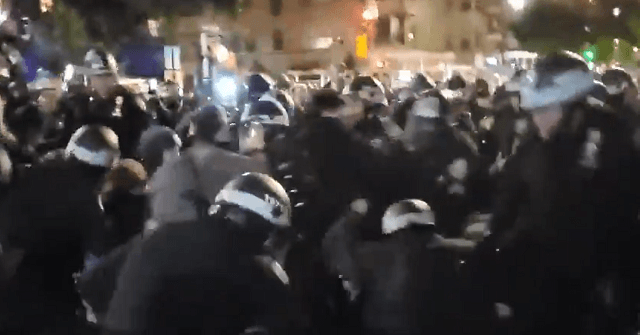 Watch: Protesters Get Violent with NYC Police 1