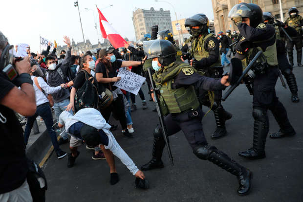 Peru president’s ouster sparks wave of youth-led
protests 1