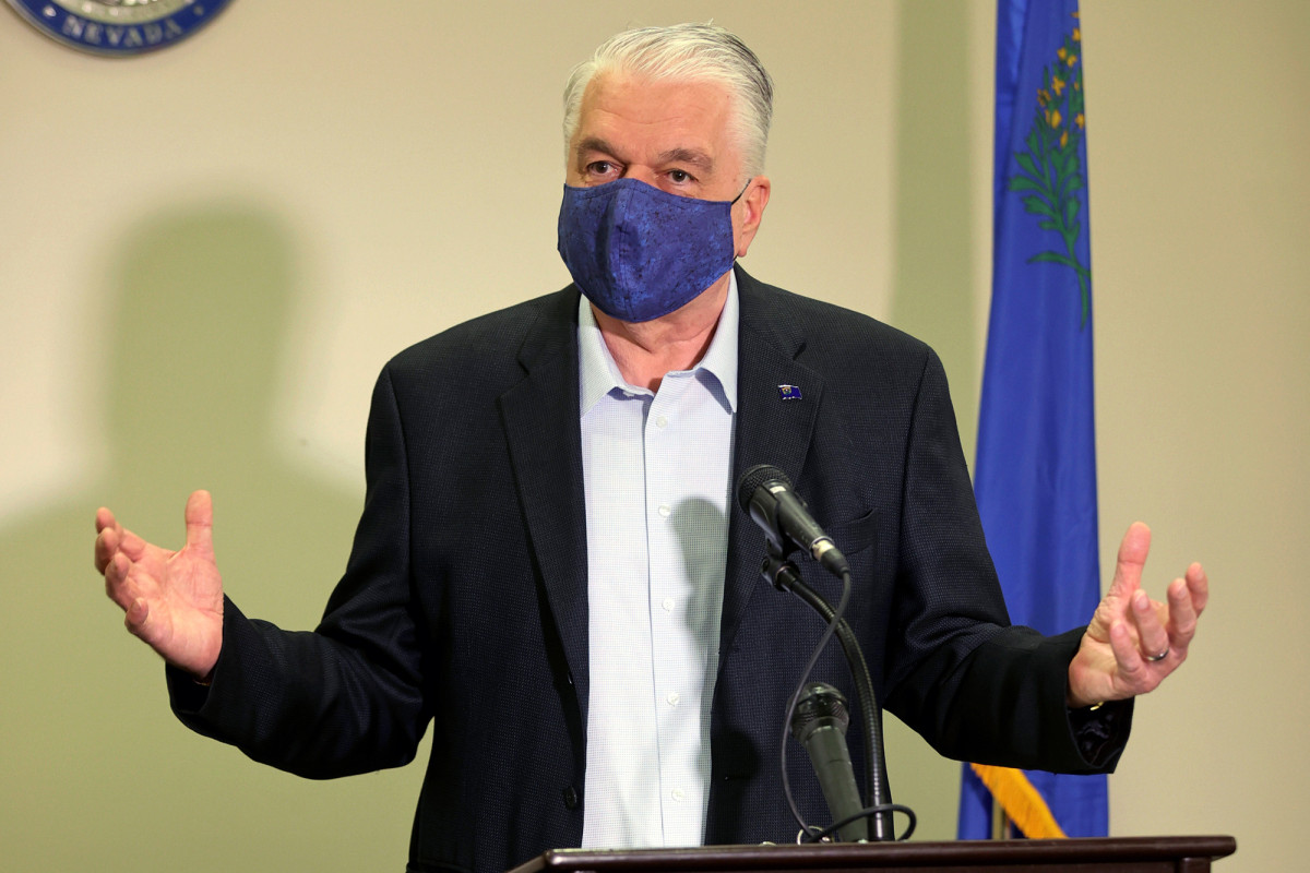 Nevada Gov. Steve Sisolak tests positive for
COVID-19 1