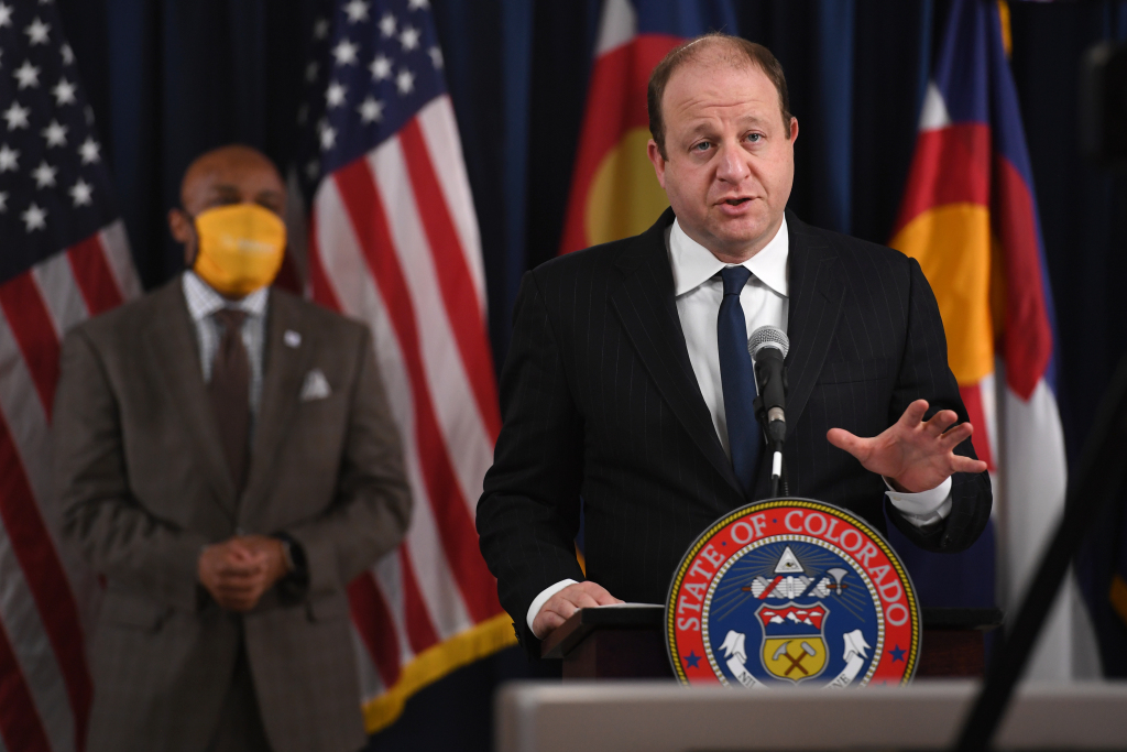 Gov. Jared Polis, first gentleman Marlon Reis test positive
for COVID-19 1