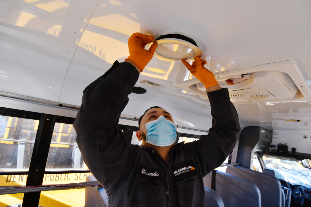 Denver Public Schools to install disinfecting lights on more
than 300 buses 1