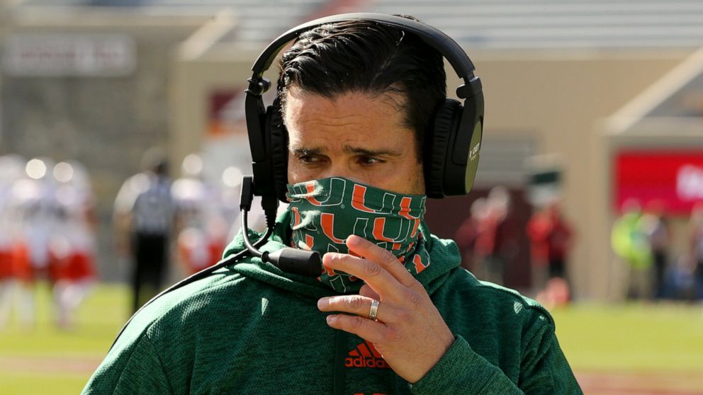 Miami coach Manny Diaz in isolation with coronavirus 1