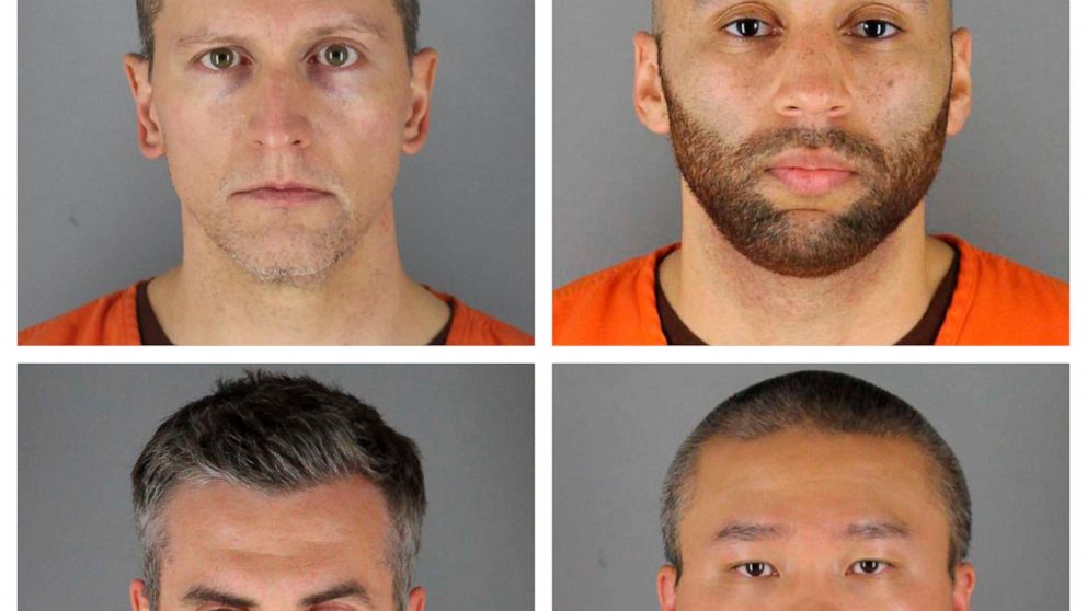Judge declines to move trial of officers in Floyd's
death 1