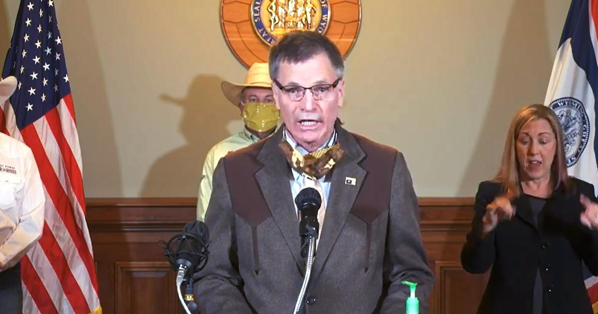 Wyoming Governor Mark Gordon tests positive for
coronavirus 1