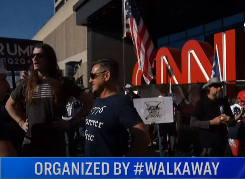 'CNN Sucks': Crowd Chants Outside Atlanta Headquarters Once
Targeted by BLM Protesters 1