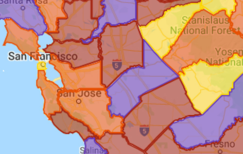 Map of California coronavirus tiers: The 11 counties that
just got worse 1