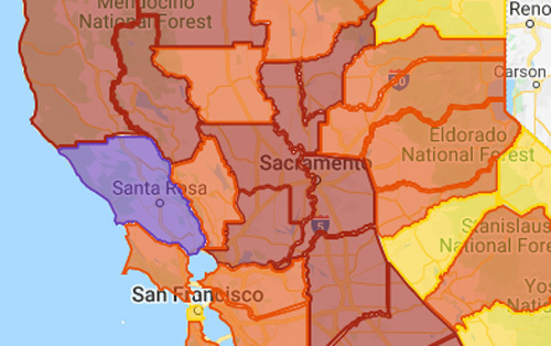 Map: California counties’ coronavirus tiers, and the 3 that
changed this week 1