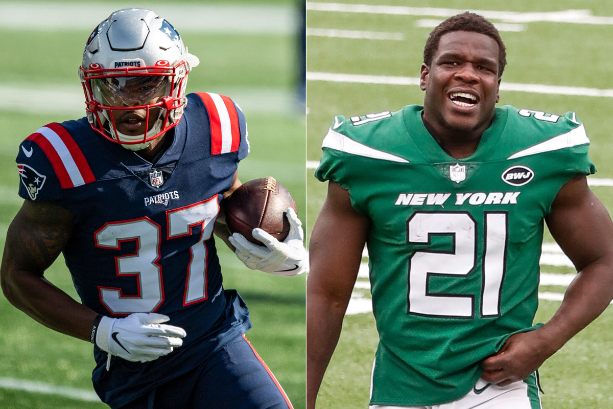 Damien Harris gushes over Frank Gore in odd Jets-Patriots
rivalry turn 1