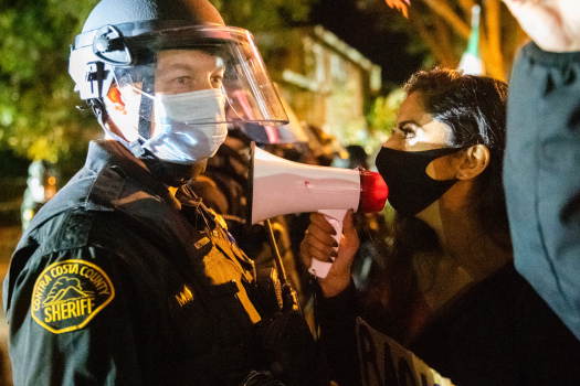 East Bay protesters focus on suburbs to bring about
change 1