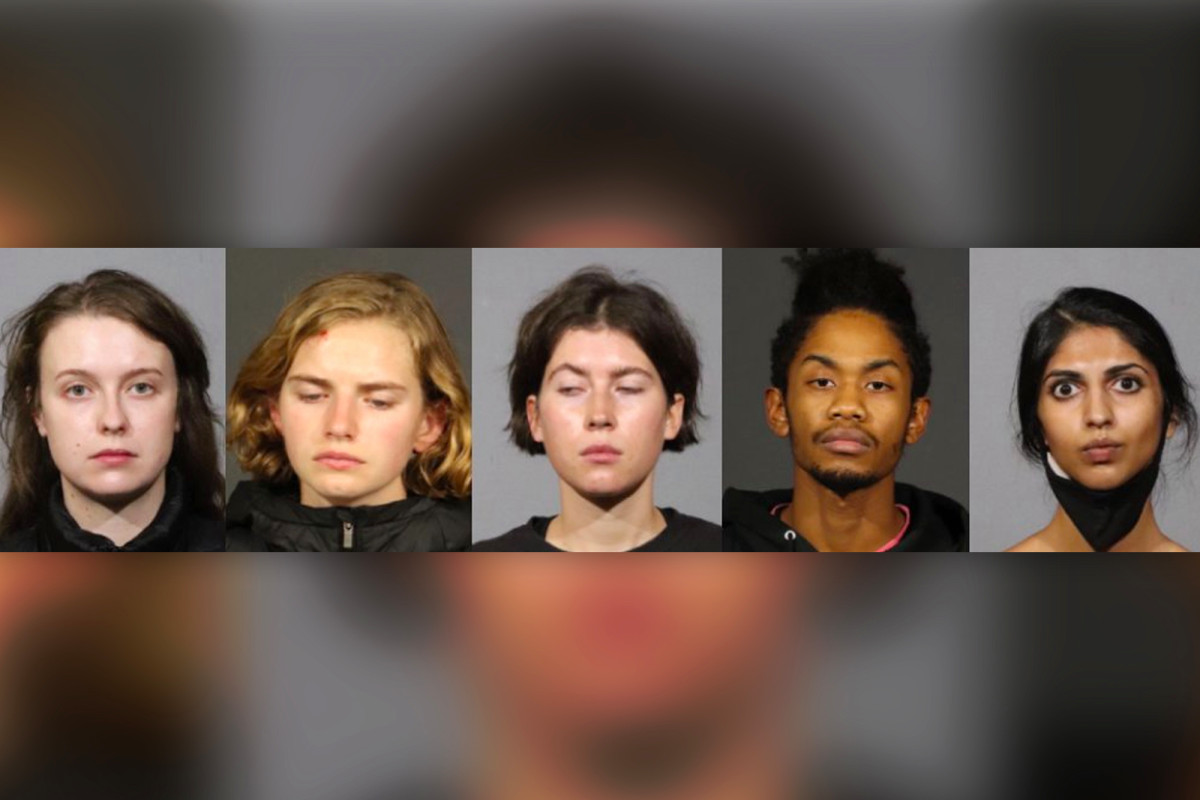 NYPD releases mugshots of five protesters arrested
overnight 1