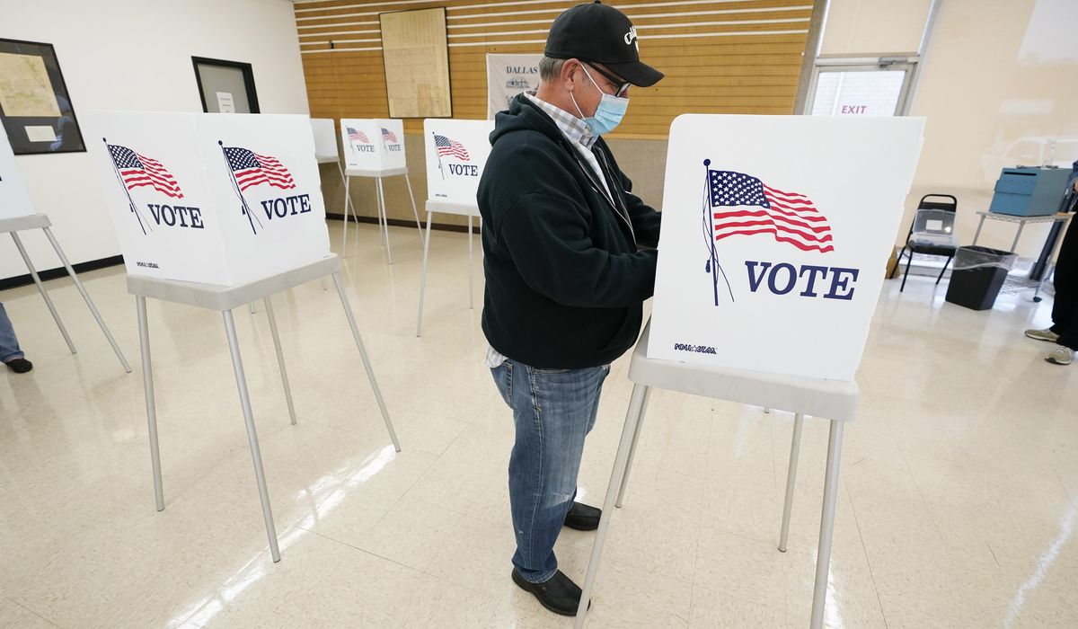 Polling places are latest front in battle over face
masks 1