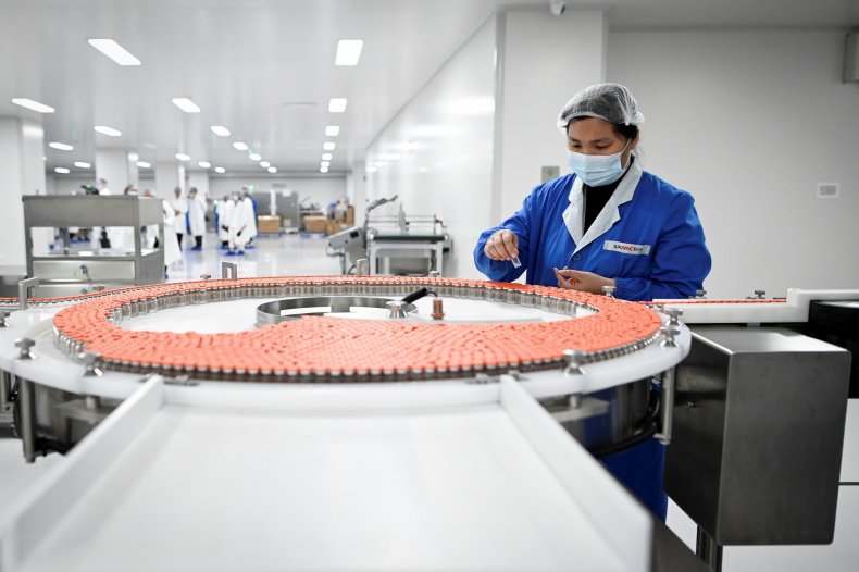 Chinese Coronavirus Vaccine Taken by Nearly 1 Million
People, Company Says 1