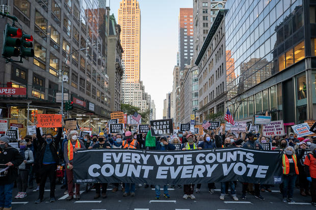 Protesters nationwide are demanding every vote be
counted 1