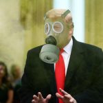 ‘You Have Disappointed Me,’ Trump Tells Room Full Of
Supporters While Strapping On Gas Mask 10