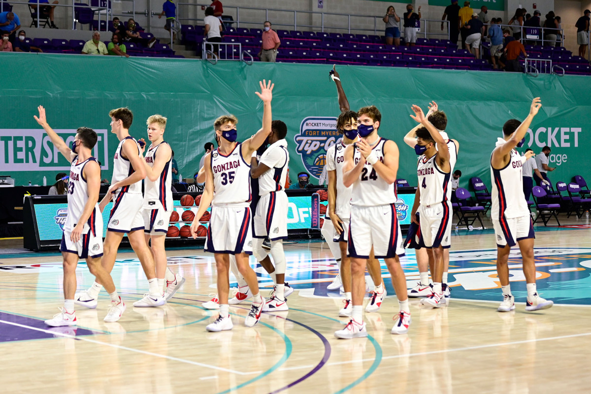 Gonzaga played Auburn despite dealing with positive COVID-19
test 1