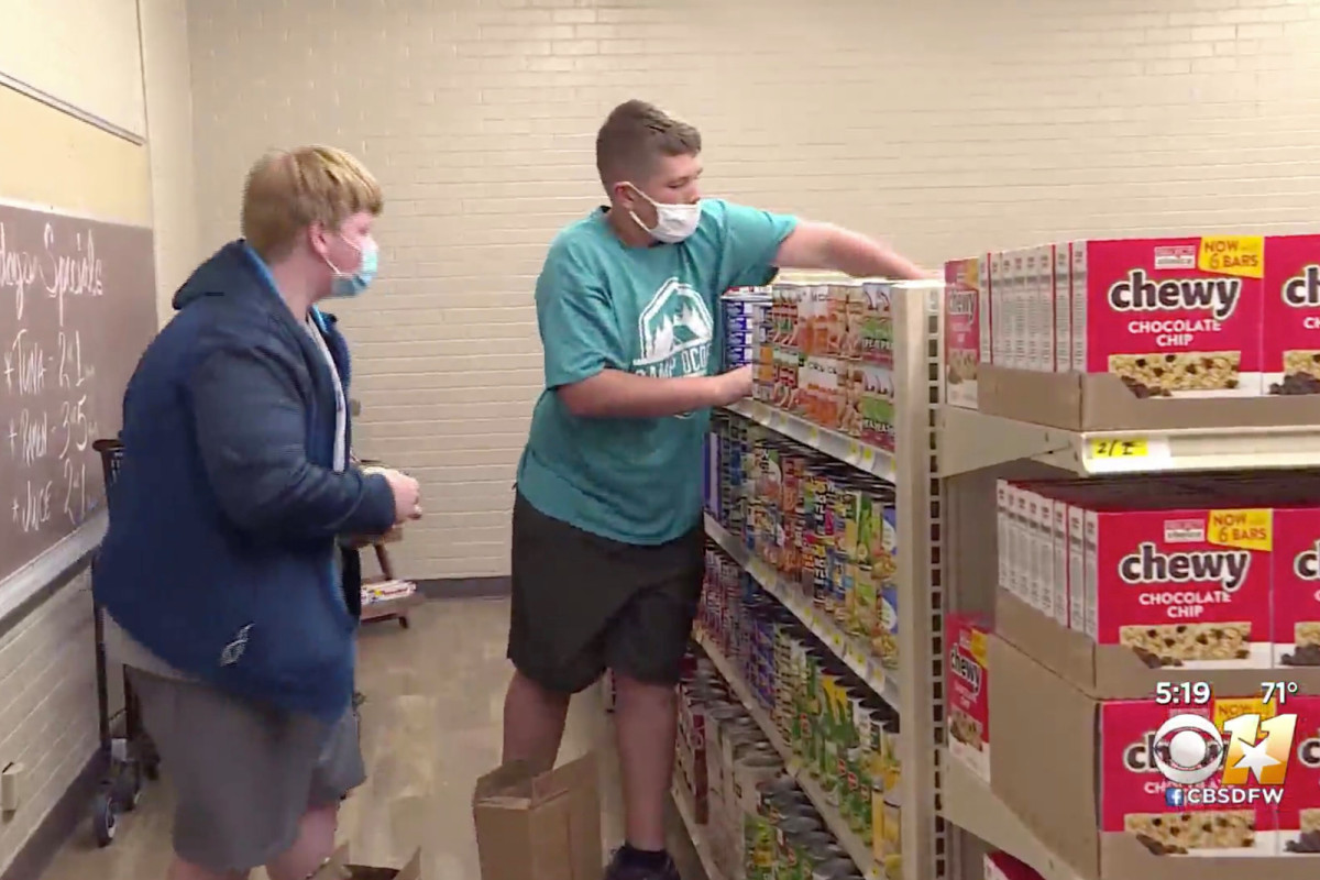 High school opens grocery for students, accepts good deeds
as payment 1