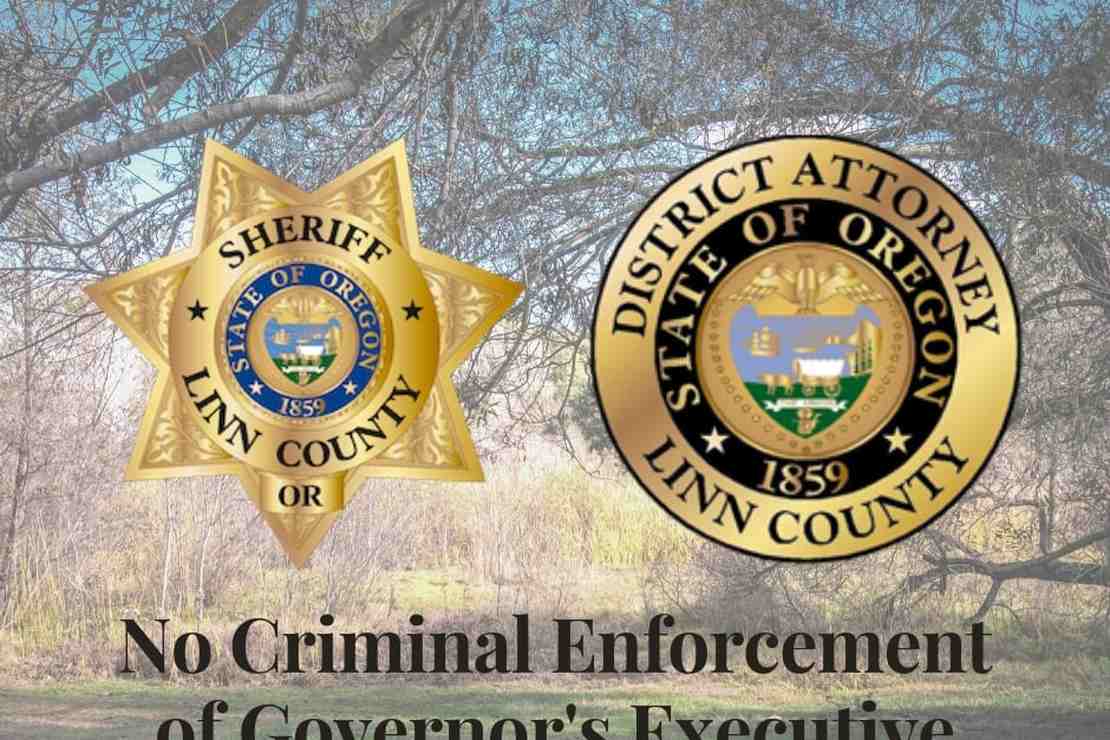 Oregon County Sheriff and DA Draw the Thin, Blue Line: They
Will Not Enforce Criminal Penalties For China Virus Violations
[UPDATE: More Counties Refuse COVID Lockdown Order] 1