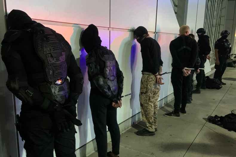 LAPD Arrest Dozens of Protesters for 'Unlawful Assembly' on
Election Night 1