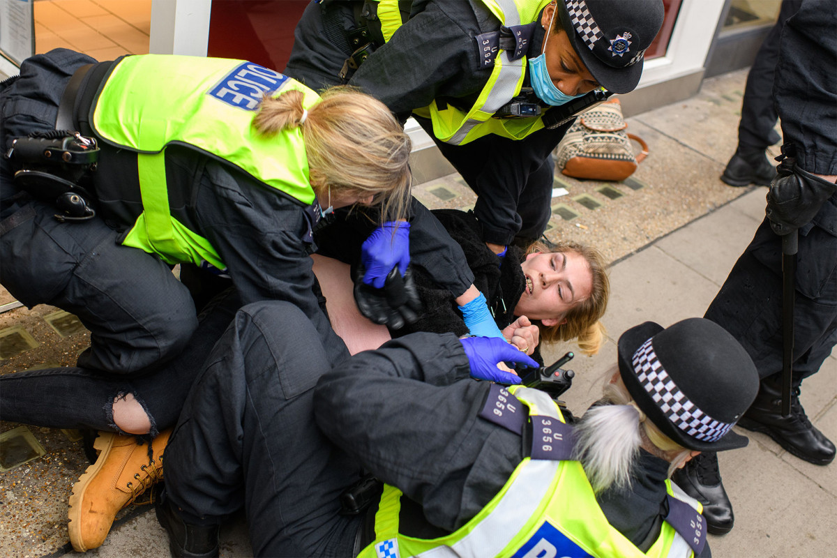 155 arrested in London amid anti-lockdown protests 1