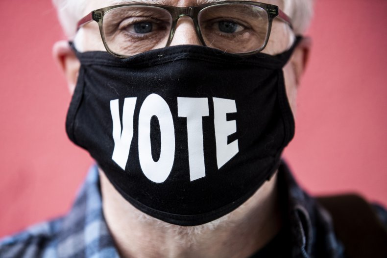 'Scare Liberals Away': Election Day Posts Urging People to
Vote Maskless Spreading in Private FB Groups 1