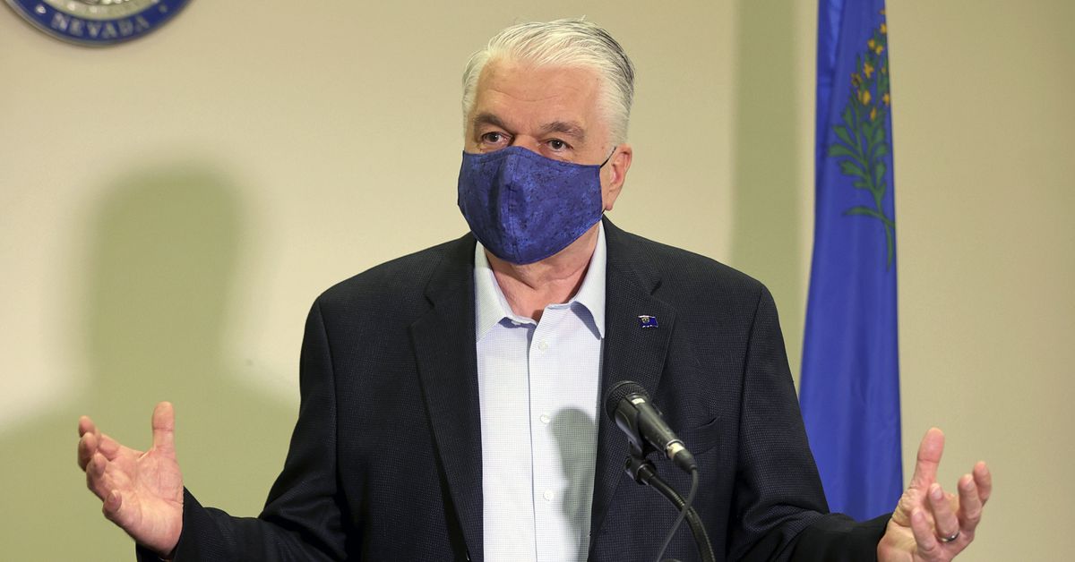 Nevada Governor Steve Sisolak tests positive for
COVID-19 1