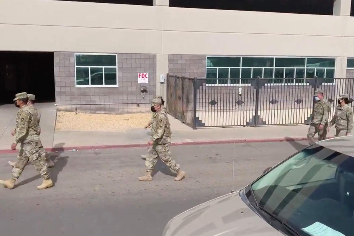 Texas National Guard arrives in El Paso to help handle
COVID-19 bodies 1