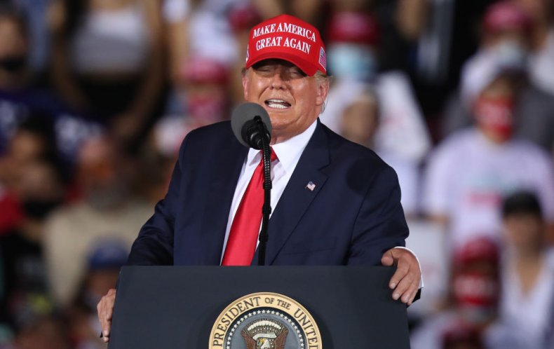 Trump Defends Texas Bus 'Patriots' After GOP Chairwoman Says
He Doesn't Endorse Harming Others 1