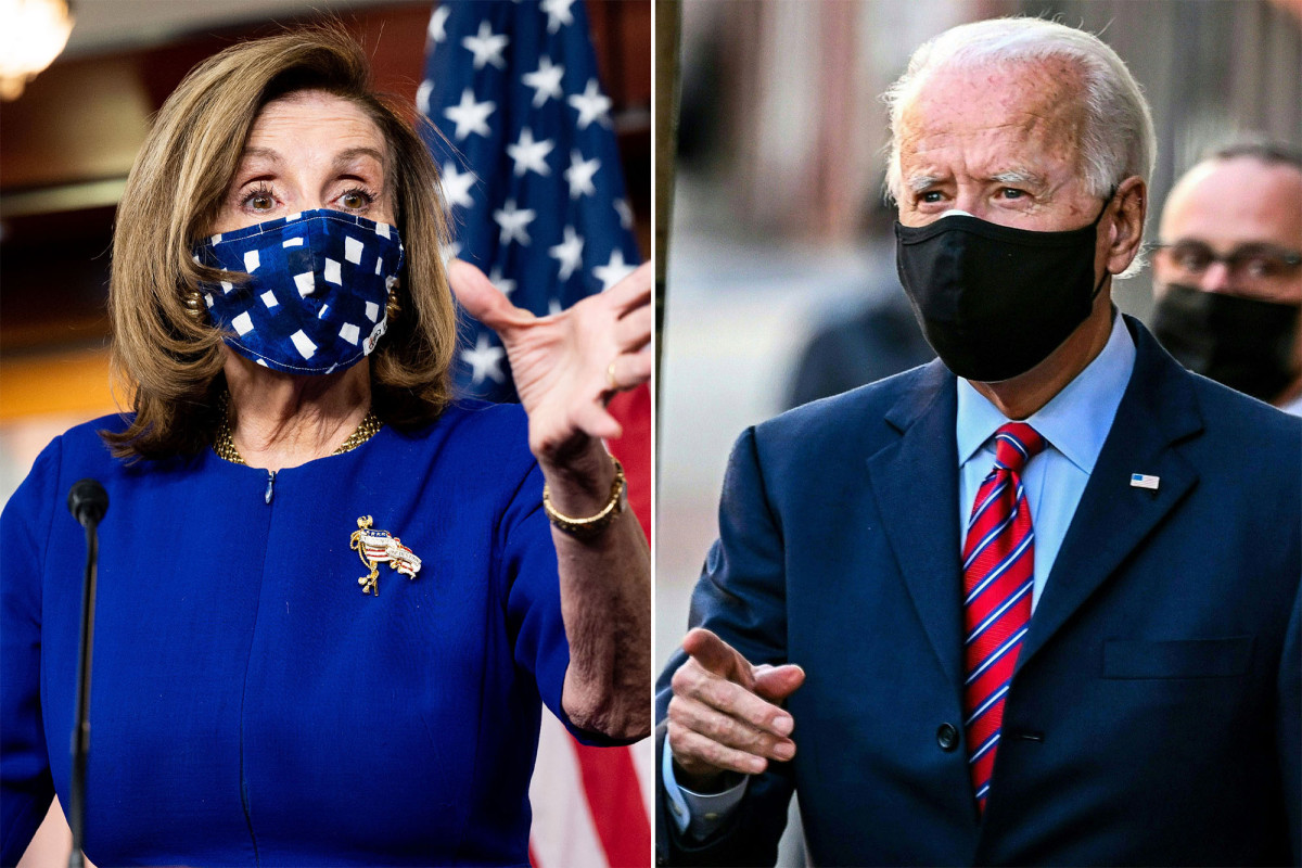 Joe Biden says he will stick with Nancy Pelosi in COVID-19
talks 1