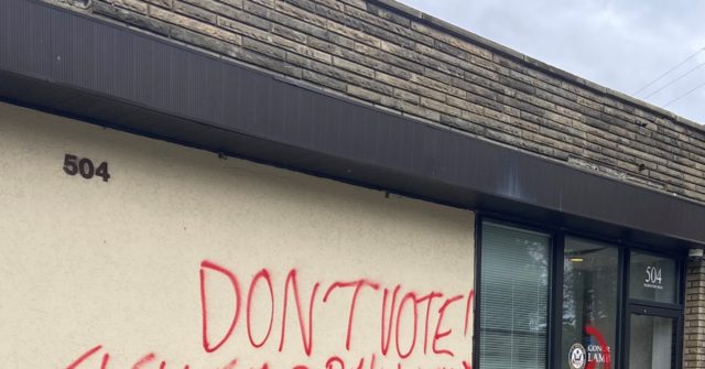 Nolte: Rep. Conor Lamb (D-PA) Office Hit with 'Hammer and
Sickle' Vandalism 1