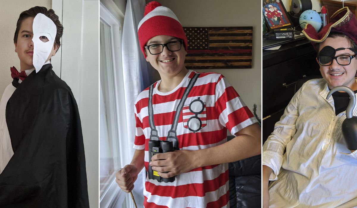 Who's Logan today? Teen dons costumes to cheer
classmates 1