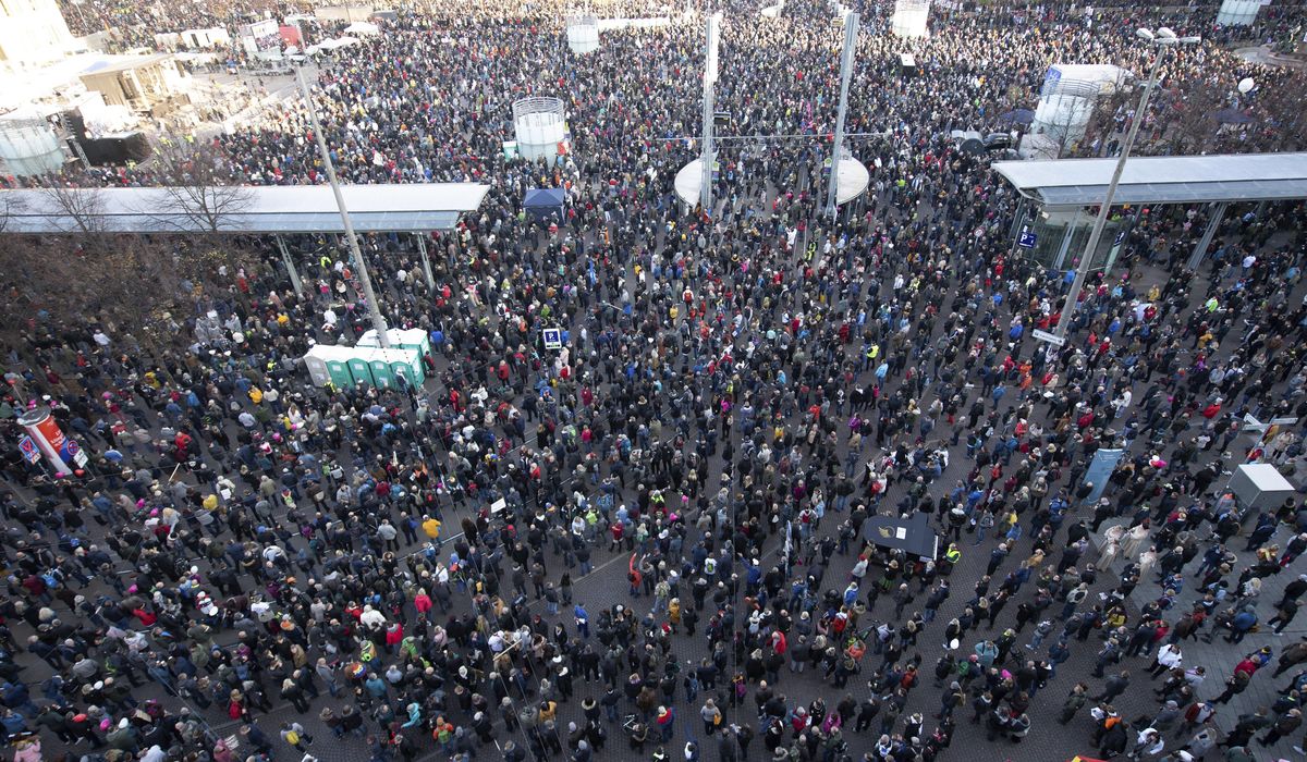 German security officials defend inaction at virus
protest 1