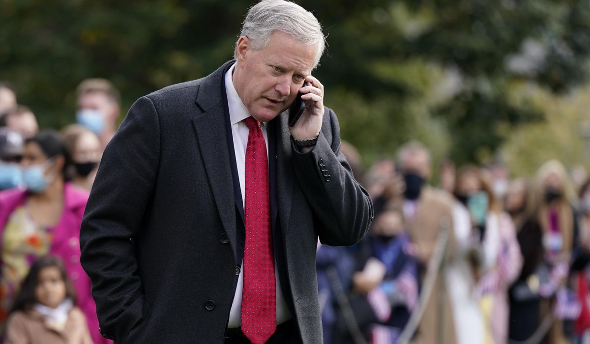 Trump chief of staff Meadows diagnosed with COVID-19 1