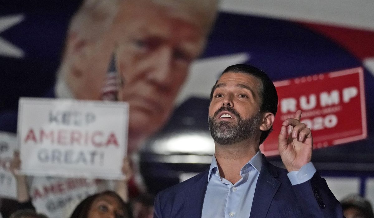 Spokesman: Trump's eldest son tests positive for
coronavirus 1