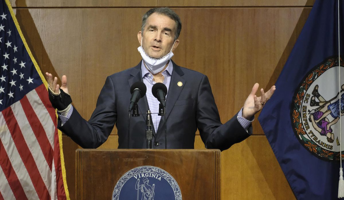 Ralph Northam, Virginia governor, imposes new coronavirus
restrictions amid surge 1