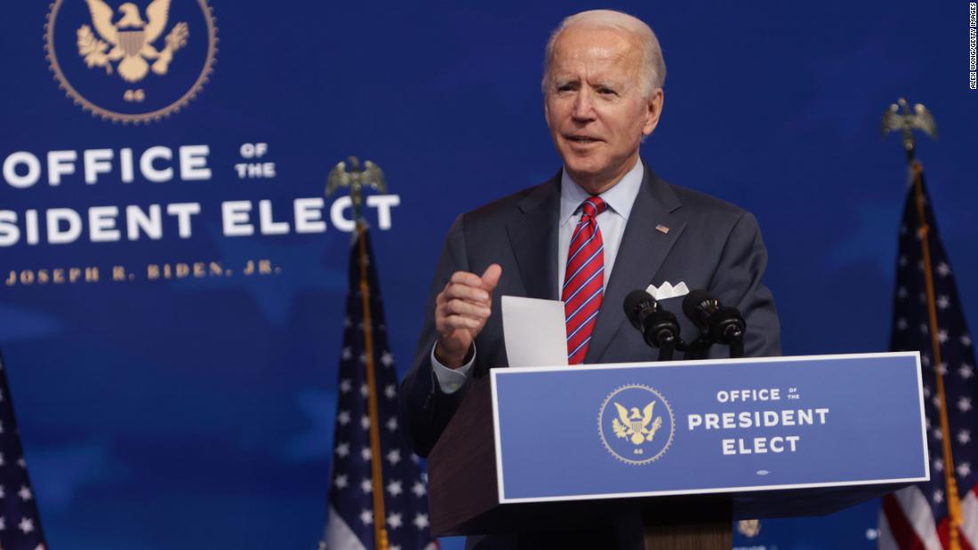 Biden details plan to combat coronavirus pandemic in first
100 days 1