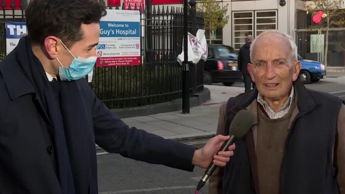 'It didn't hurt at all': 91-year-old on receiving Covid-19
vaccine 1 'It didn't hurt at all': 91-year-old on receiving Covid-19
vaccine 1