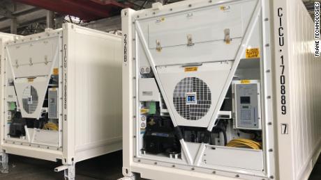 These containers used to ship fresh tuna. Now they'll
deliver Covid-19 vaccines 1