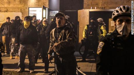At least six arrested as 'Stop the Steal' protesters and
counter-protesters clash in Washington, DC 1 At least six arrested as 'Stop the Steal' protesters and
counter-protesters clash in Washington, DC 1