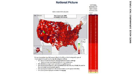 White House coronavirus task force warns of surging cases in
more populated states 1