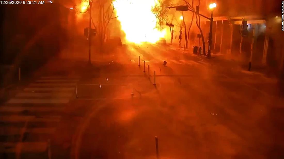 New video shows officer walk out of frame just before
powerful blast 1