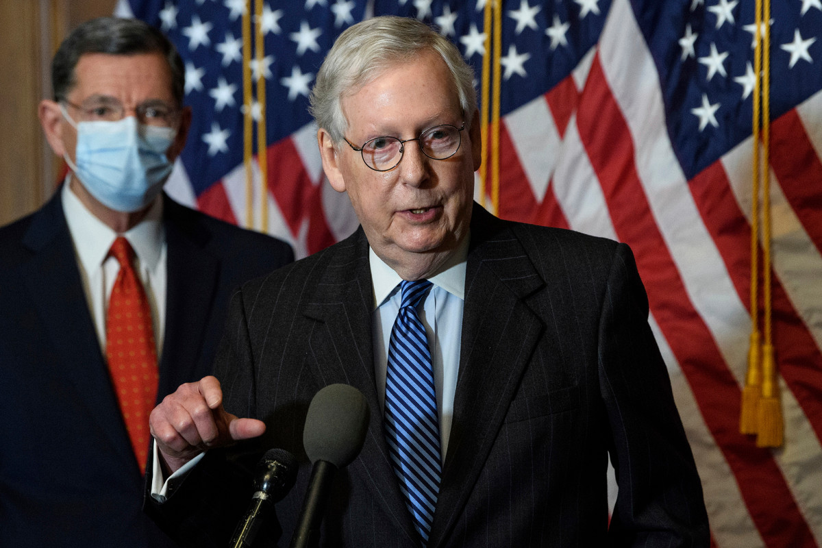 Mitch McConnell blocks unanimous vote on $2,000 COVID-19
stimulus checks 1
